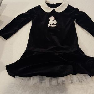 Plum Pudding size 3t black velvet dress